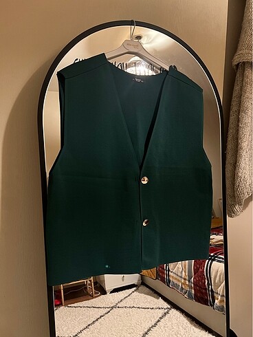 Yeşil oversize yelek