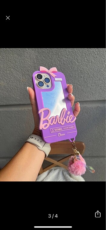iPhone 13 Promax Barbie Mor Kılıf
