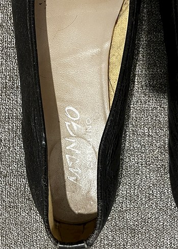 Tokalı Siyah Stiletto Kadın Babet - Görsel 2