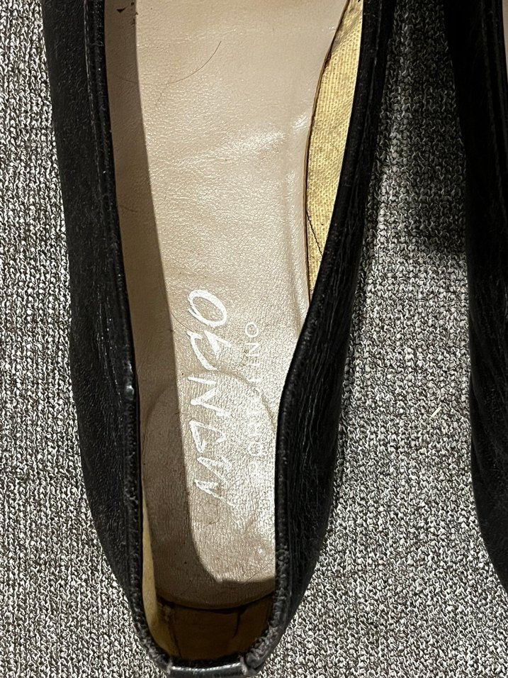 Tokalı Siyah Stiletto Kadın Babet - Görsel 2