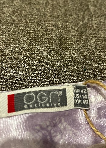 Lila Dantel Detaylı Saten Etek - Görsel 3