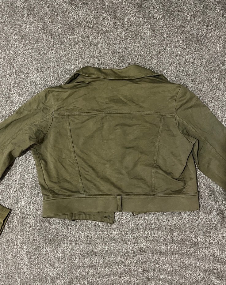 Kadın Haki Mevsimlik Fermuarlı Ceket - Görsel 3