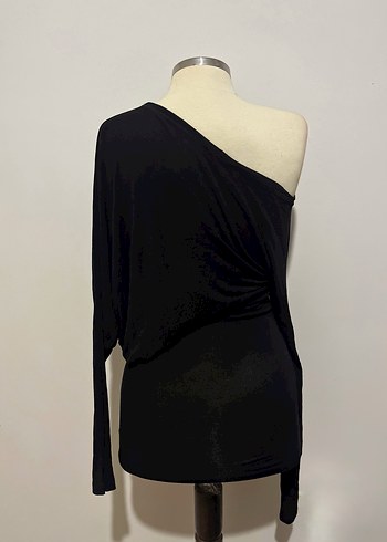 Kayık yaka baskılı y2k elbise - Görsel 3