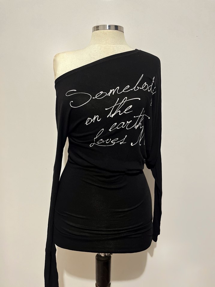 Kayık yaka baskılı y2k elbise - Görsel 2