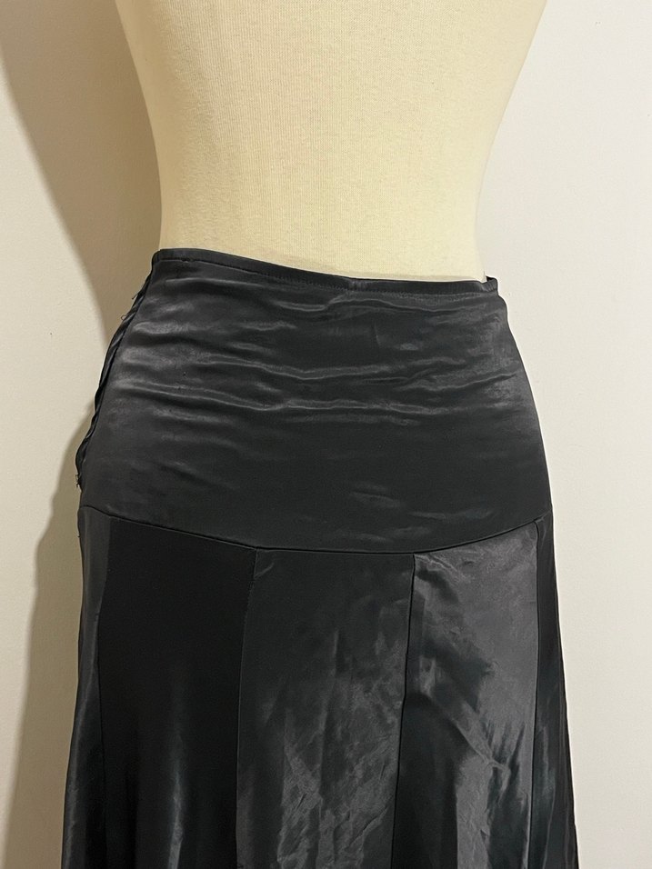 Siyah Uzun Pilili Gotik Kadın Etek - Görsel 4