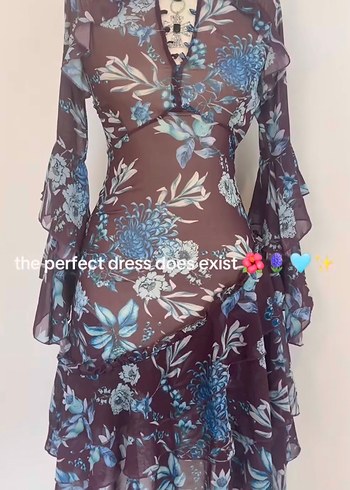 Bohem Uzun Hamile Tunik V Yakalı Mor - Görsel 2