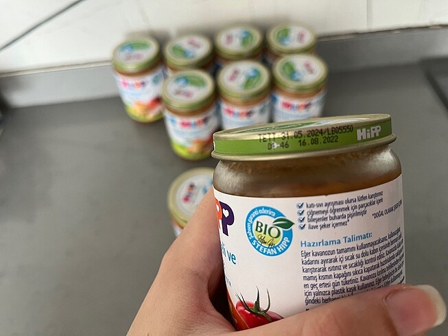 0 Beden: 1+ kg Beden Hipp organik kavanoz mama 10adet