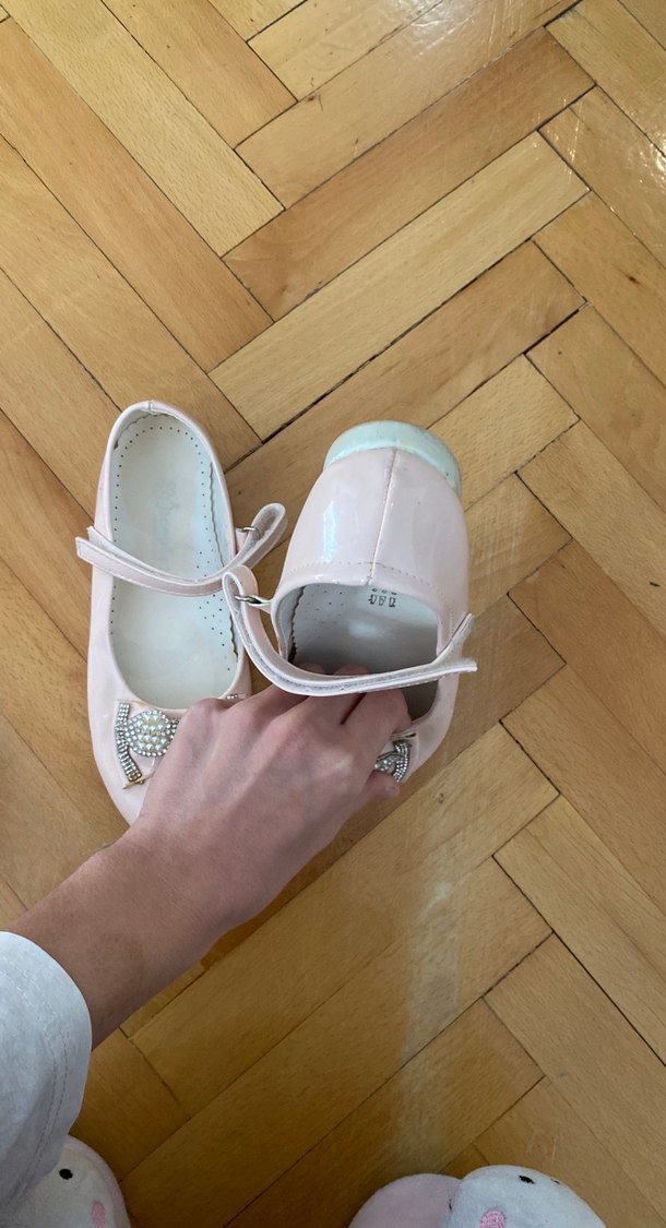 Pembe İnci Detaylı Kız Babet - Görsel 2