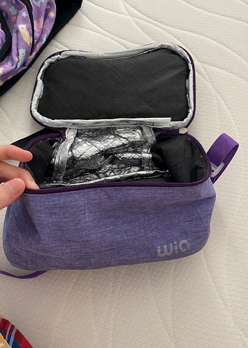 Mor Çocuk Okul Çantası Llama Desenli - Görsel 2