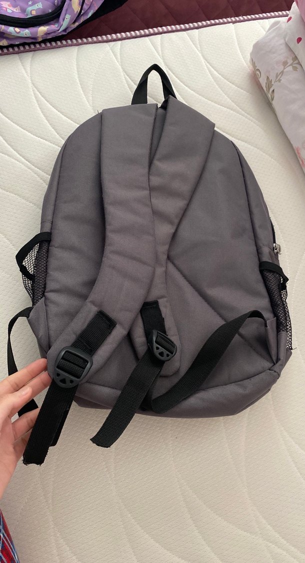 G.columbus Gri Fermuarlı Sırt Çantası - Görsel 2