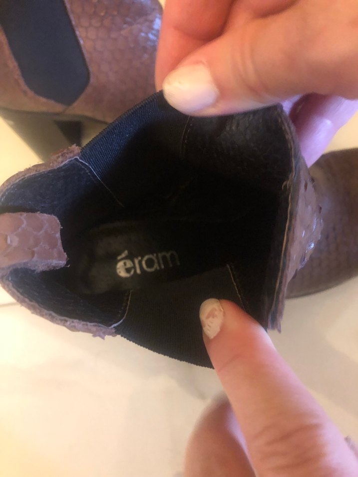 Kahverengi Gerçek Yılan derisi İtalyan markası bot - Görsel 3