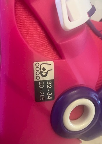 DECATHLON PEMBE paten 32-34 numara GERÇEK - Görsel 5