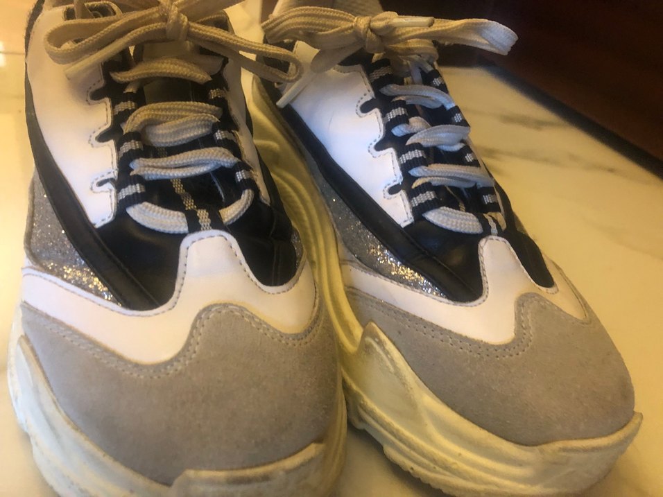 Gri Bağcıklı Günlük Spor Ayakkabı - Görsel 4