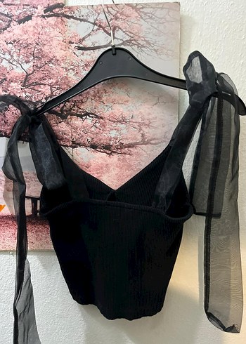 Zara Siyah Fiyonk Detaylı Mini Büstiyer