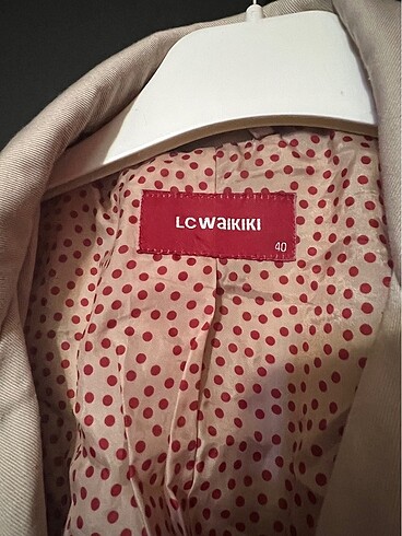 40 Beden ten rengi Renk LCW Trençkot Krem Trenchcoat