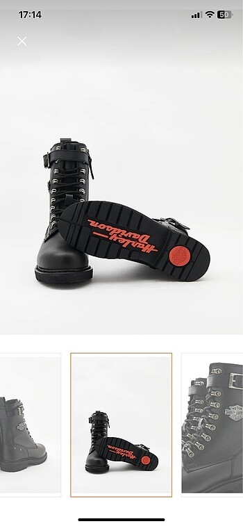 40 Beden Harley Davidson Unisex Bot Ayakkabı Postal 40 Numara