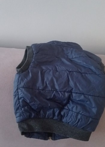 Erkek Çocuk Mavi Fermuarlı Yelek - Görsel 2