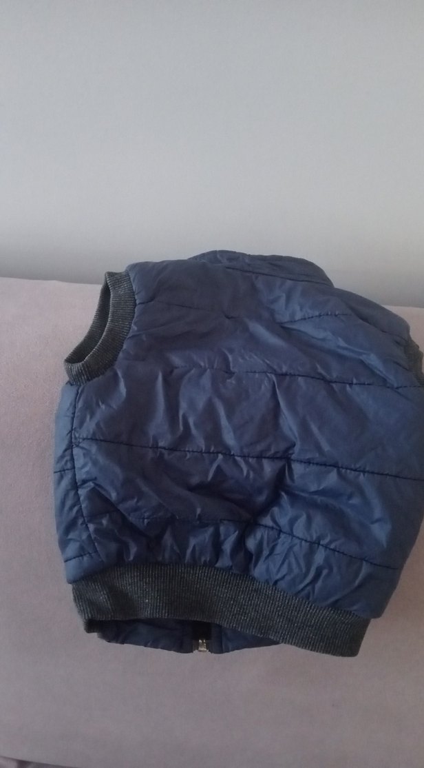 Erkek Çocuk Mavi Fermuarlı Yelek - Görsel 2