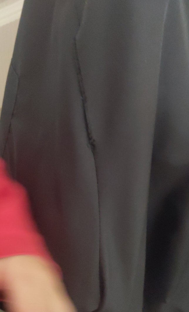 Siyah Fermuarlı Kadın Midi Ceket - Görsel 3