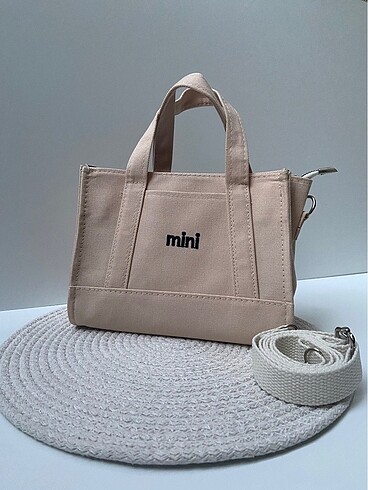 Mini Model Kanvas El ve Omuz Çantası