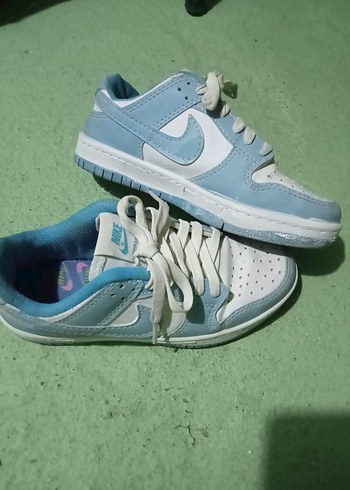 36 Beden Mavi Bağcıklı Kadın Spor Ayakkabı