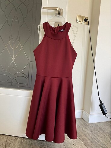 Bordo elbise