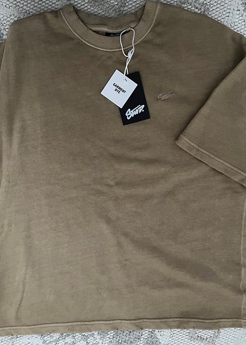 Erkek STWD kum rengi kısa kollu sweatshirt pull&bear - Görsel 5