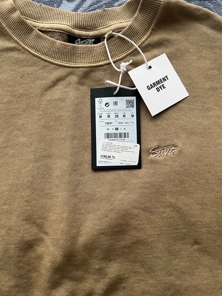 Erkek STWD kum rengi kısa kollu sweatshirt pull&bear - Görsel 4