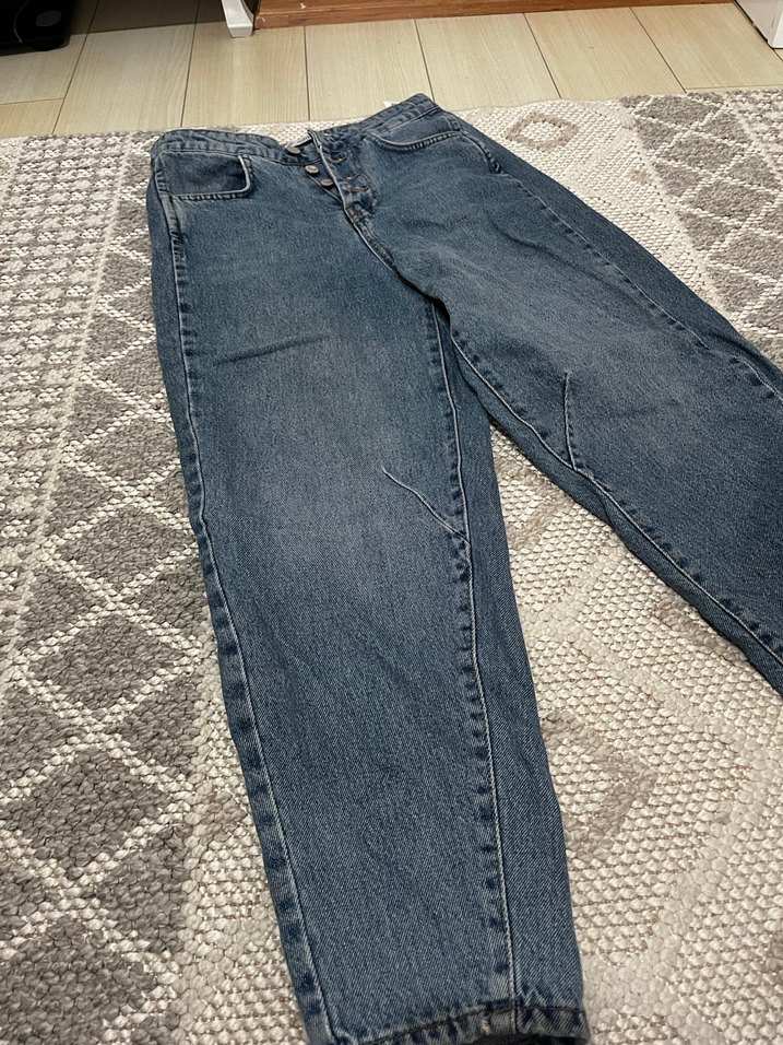 Havuç kesim yüksek bel pantolon - Görsel 3