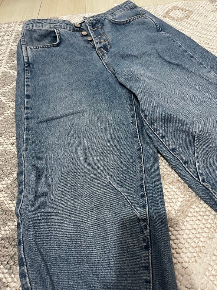 Havuç kesim yüksek bel pantolon - Görsel 5