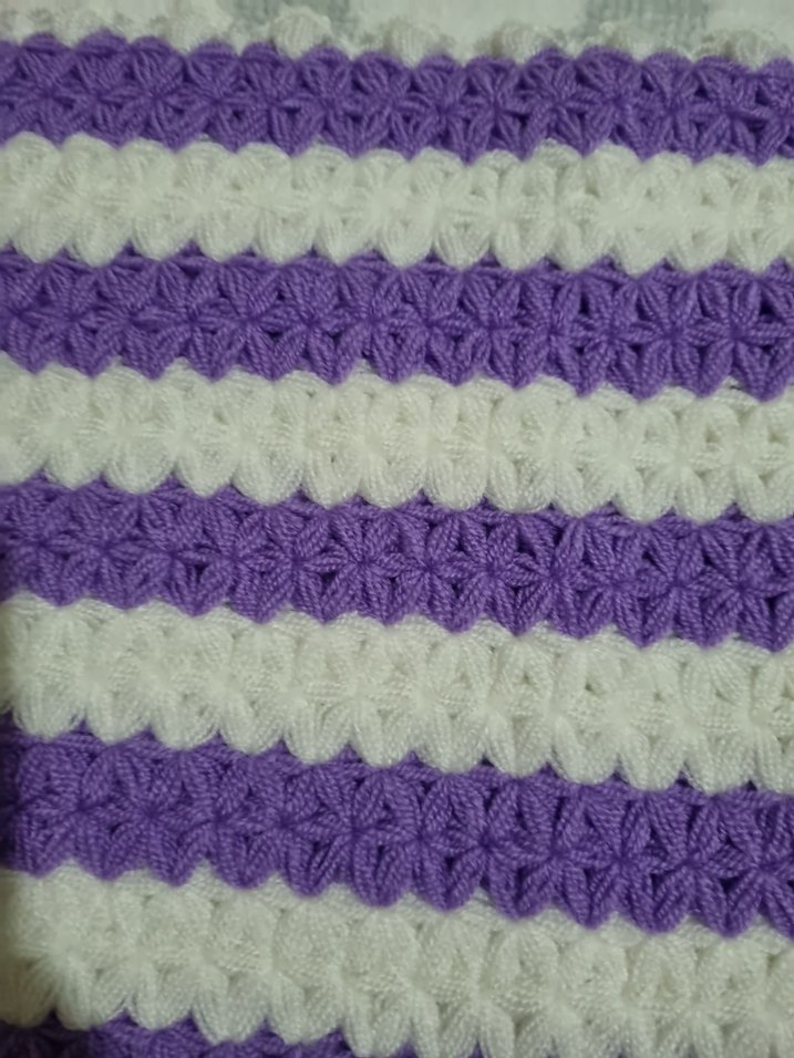 Mor ve Beyaz Çizgili Banyo Lifi - Görsel 4