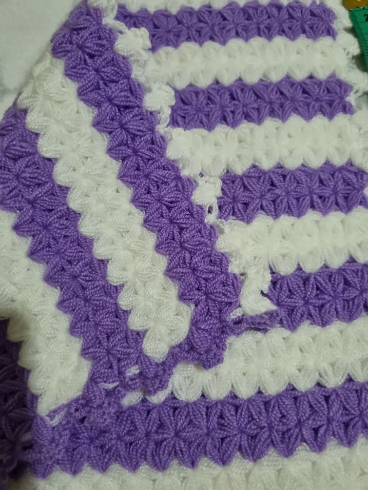 Mor ve Beyaz Çizgili Banyo Lifi - Görsel 5