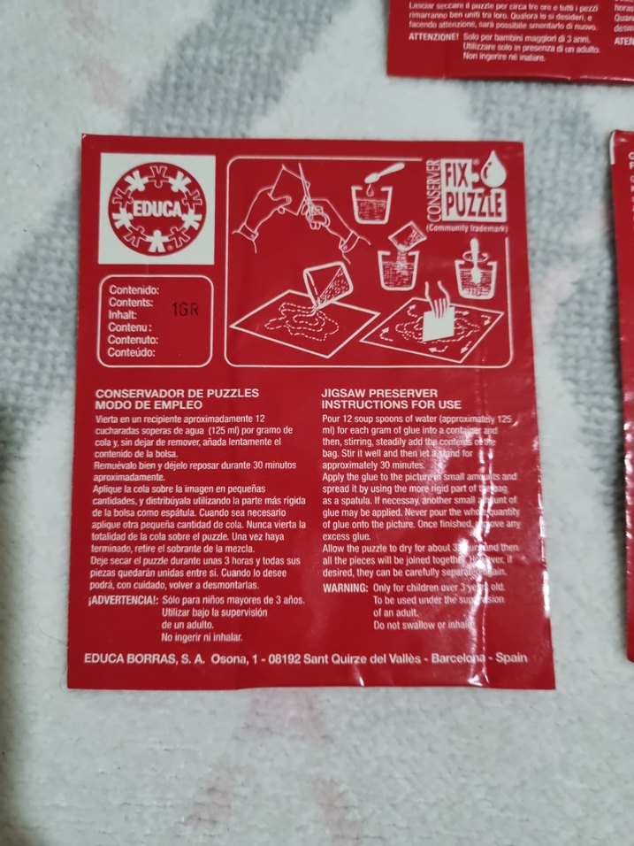 PUZZLE YAPIŞTIRICISI EDUCA MARKA - Görsel 4