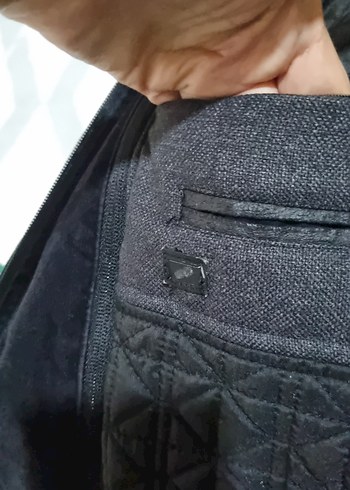 Siyah Erkek  Kaban KIĞILI MARKA 52 BEDEN - Görsel 13