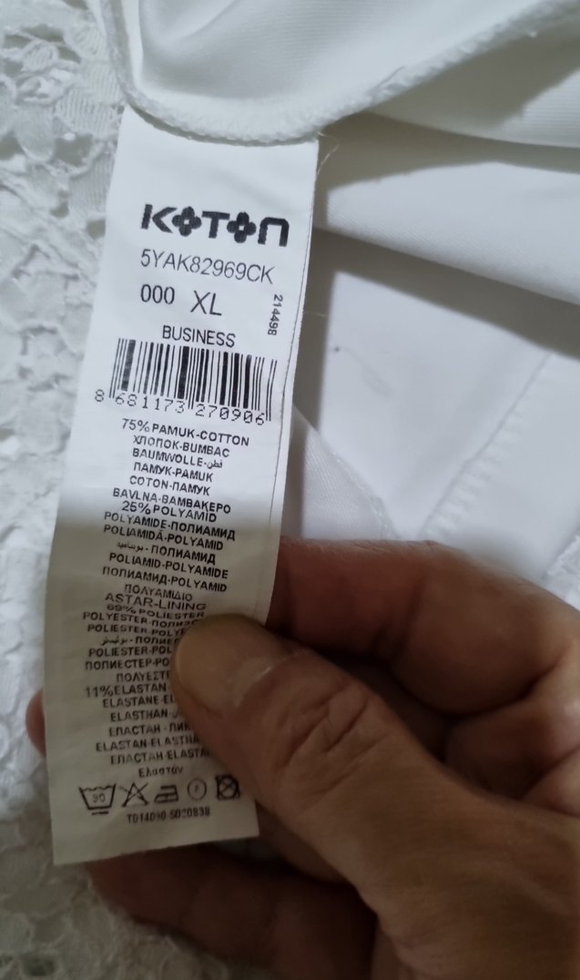 Dantel Detaylı Beyaz Midi Elbise - Görsel 5