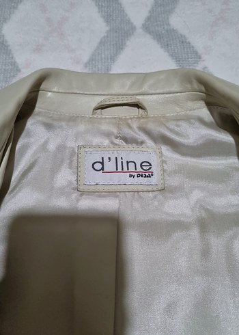 Bej Rengi Desa Deri Markalı Kadın Blazer Ceket - Görsel 2