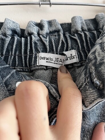 Defacto DeFacto gri kot pantalon