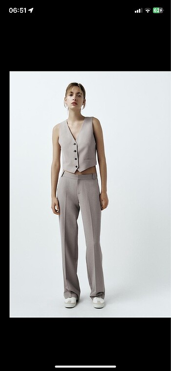 Zara dökümlü pantolon