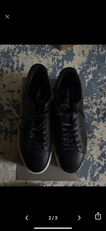 Fabrika Fabrika erkek gercek deri sneaker