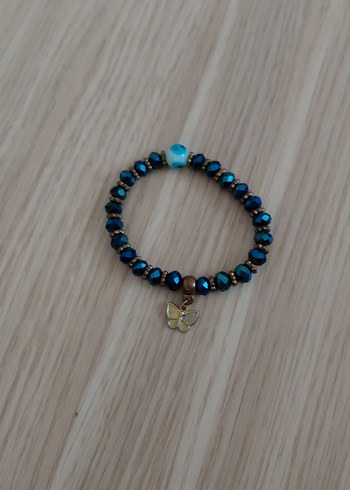 Turkuaz Boncuklu Bohem Kız Aksesuar Seti - Görsel 3