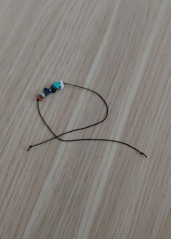 Turkuaz Boncuklu Bohem Kız Aksesuar Seti - Görsel 4