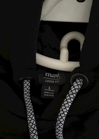 Mavi Jeans Siyah Kapüşonlu Uzun Kollu erkek Sweatshirt