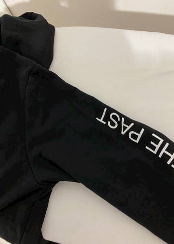 l Beden siyah Renk Siyah Fermuarlı Sweatshirt