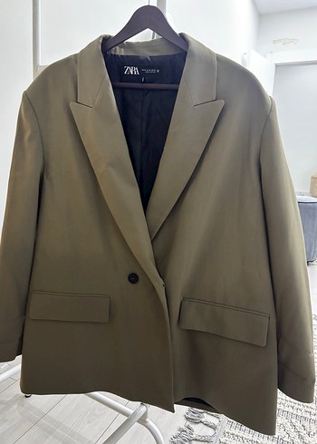 Zara Haki Kruvaze Blazer