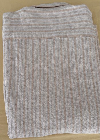 Pierre Cardin Bej Nakışlı Keten Erkek Gömlek - Görsel 4