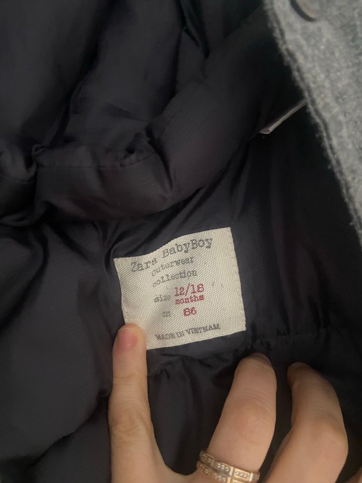 Gri Erkek Çocuk Düğmeli Ceket Zara marka - Görsel 2