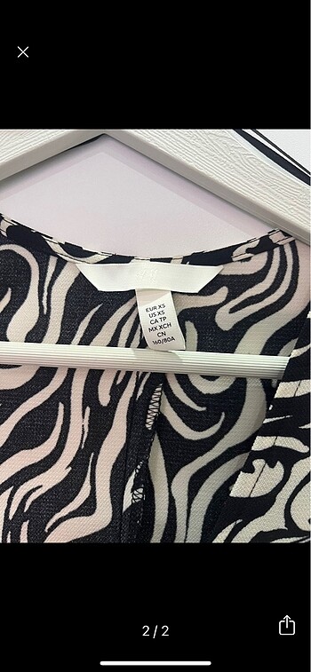 H&M Desenli h&m elbise