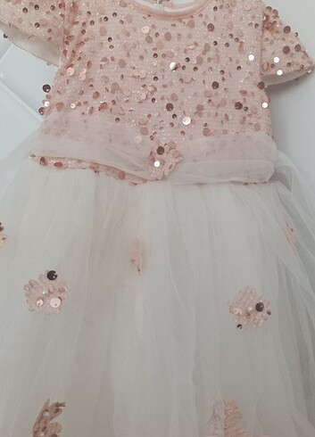 Kız Bebek çocuk gelinlik model elbise 