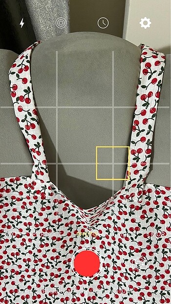 Kiraz desenli muslin cırt detaylı emzirme önlüğü örtüsü - Görsel 4