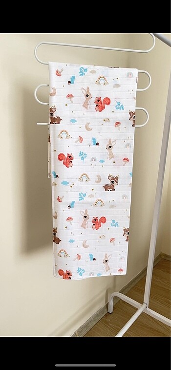 3 adet muslin kumaş bebek battaniyesi set 90*90 cm - Görsel 3